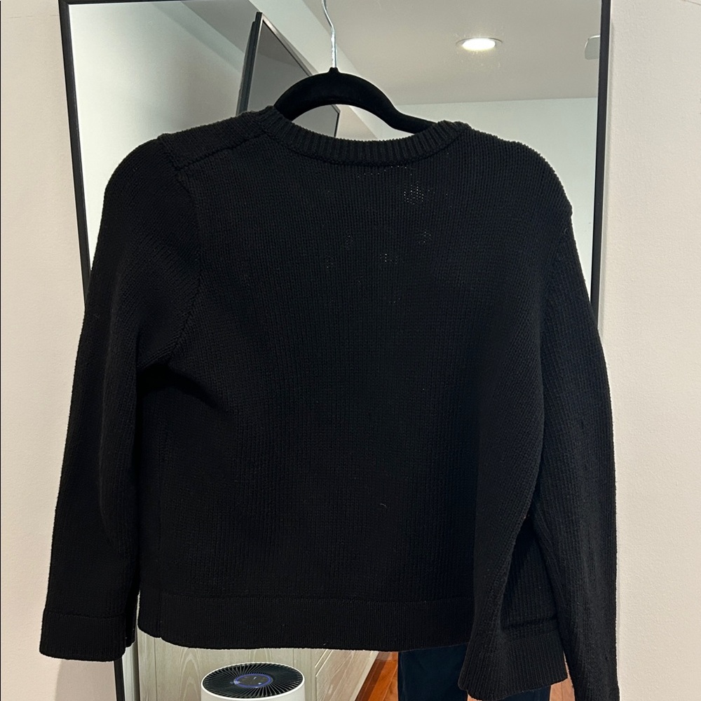 Zara Black Kids Knit Blazer With Gold Buttons View 5